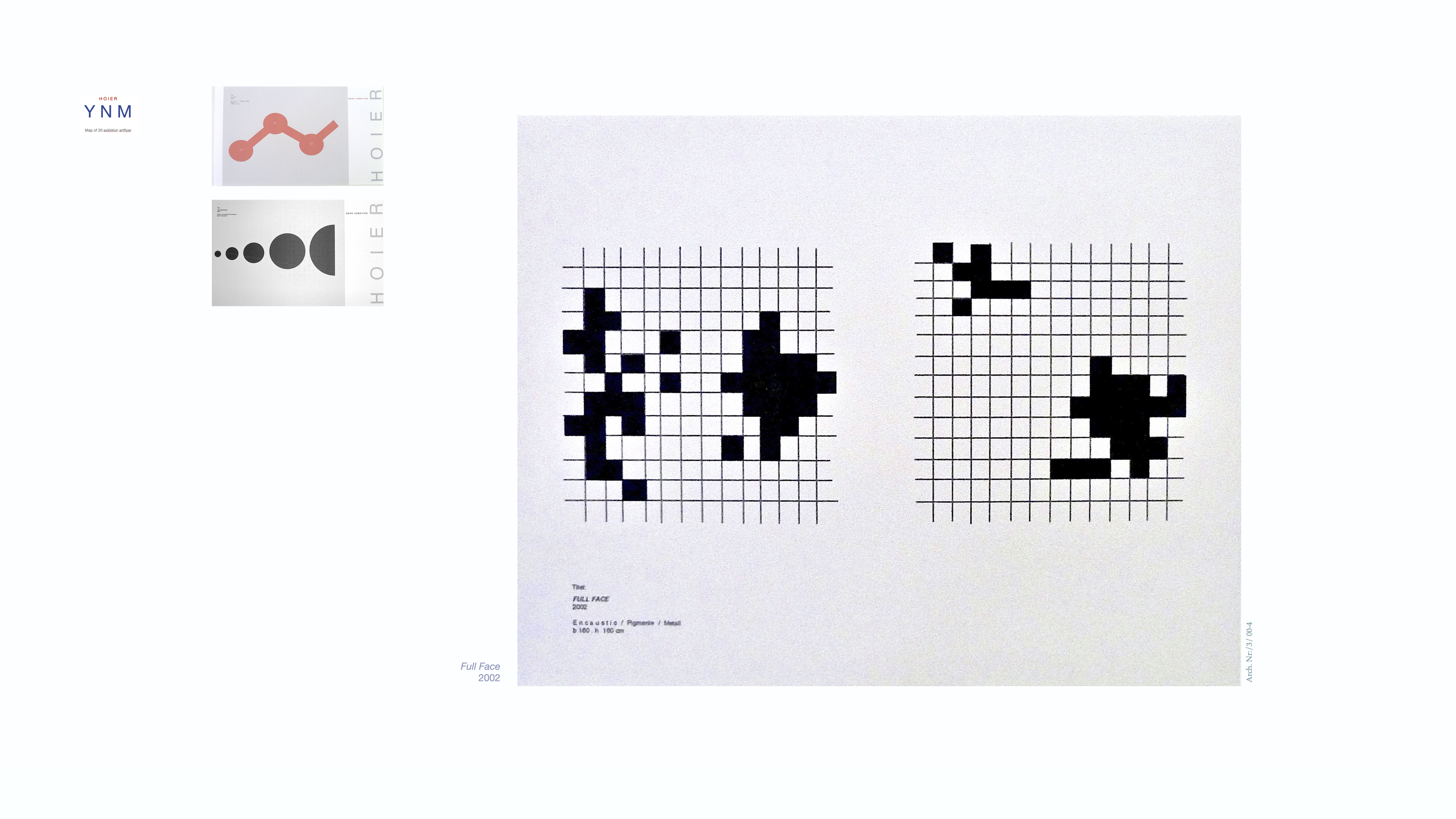 YNM / Heiner H. Hoier / Hoier.works / Full Face - 2002 - Encaustic  / Pigmente / Metall