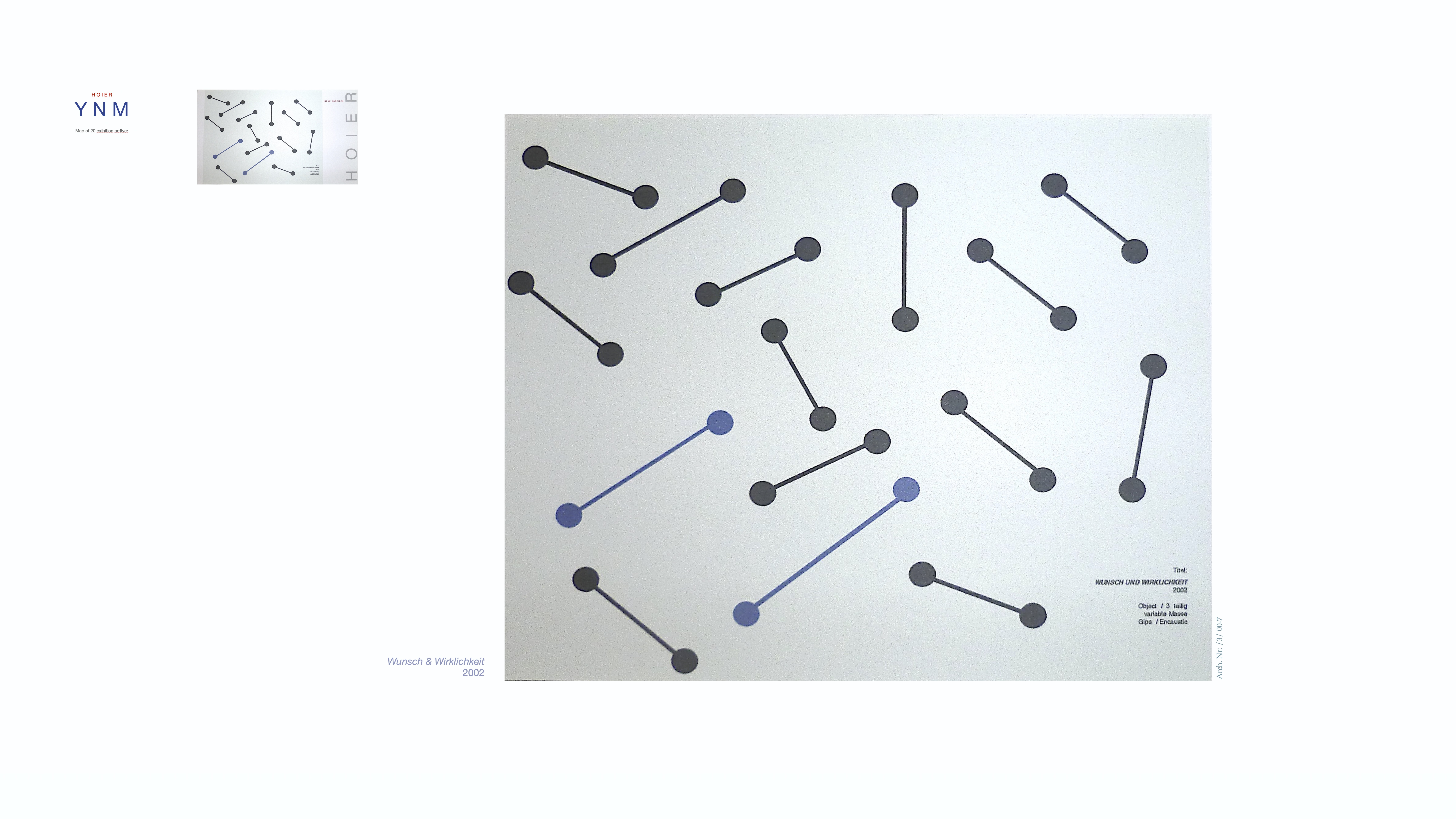 YNM / Heiner H. Hoier / Hoier.works / Wunsch & Wirklichkeit - 2002 - Encaustic  / Variable Masse / Gips