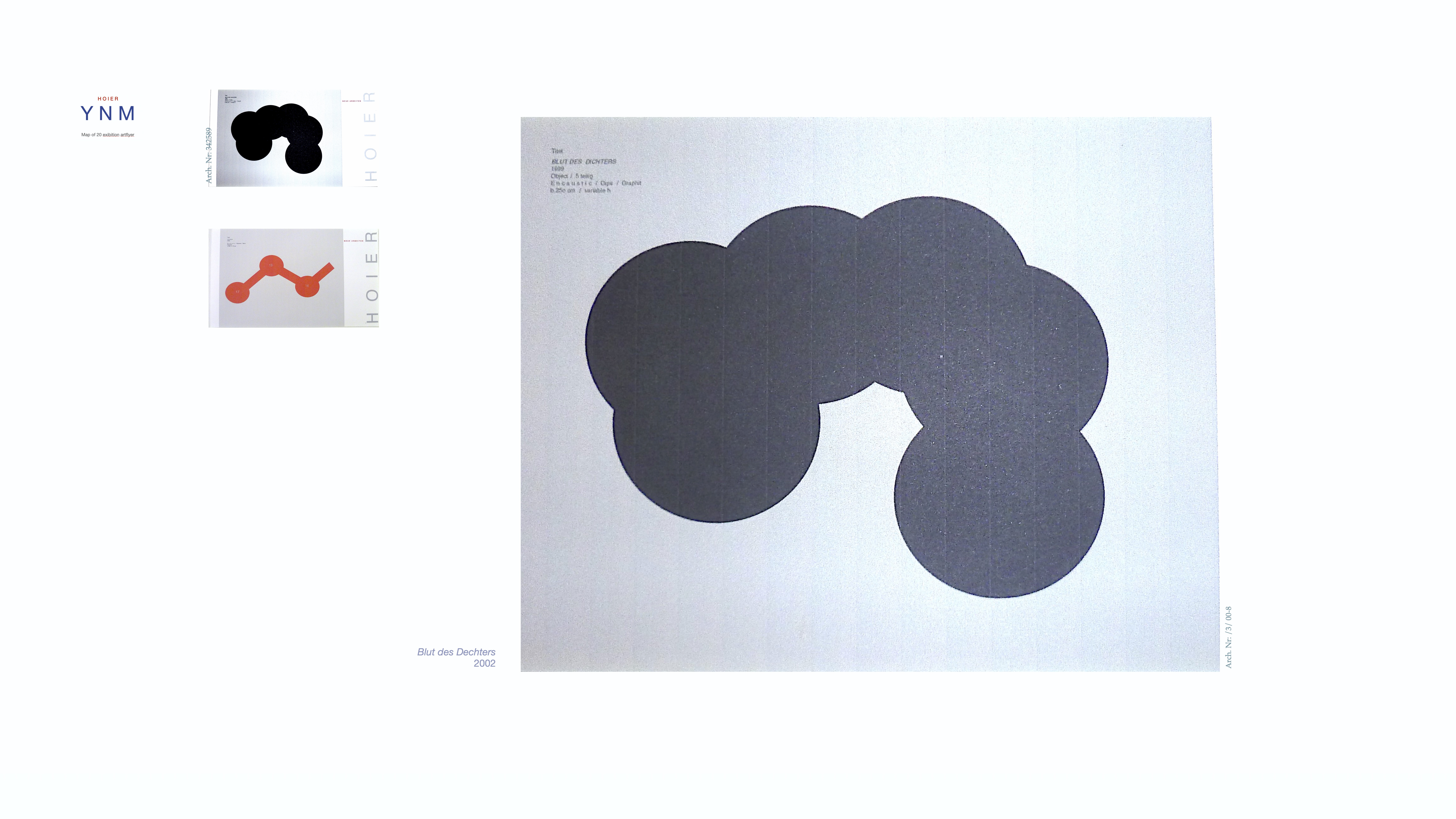 YNM / Heiner H. Hoier / Hoier.works / Blut des Dichters  - 2002 - Encaustic  / Graphite / Gips